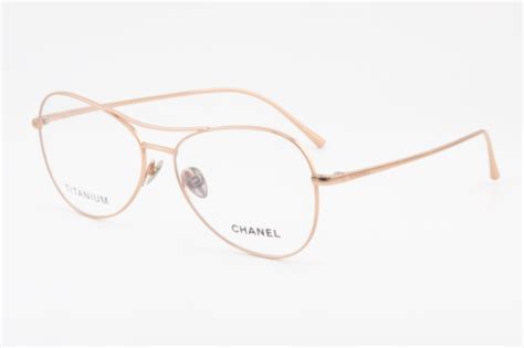 Chanel 2190T c.406 Unisex Aviator Glasses Frames Rose Gold 